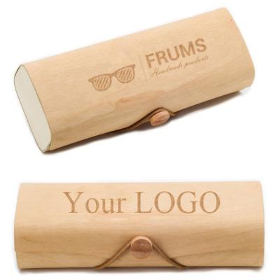 China ZL110 Birch Wood Case Custom [Wholesale] Your Logo Eyewear Birch Wood Sunglasses Case for sale