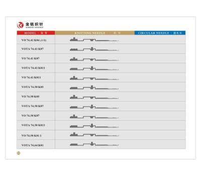 China Garment Shops VO / VOTA 83.48 Circular Knitting Needle Needle Steel Sheet Needle for sale
