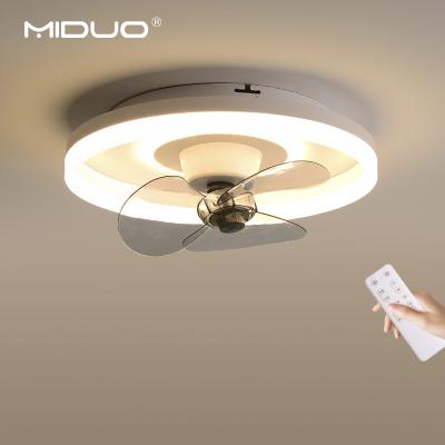 China Modern Modern Bedroom Can Rock Main Led Ceiling Fan With Lights for sale