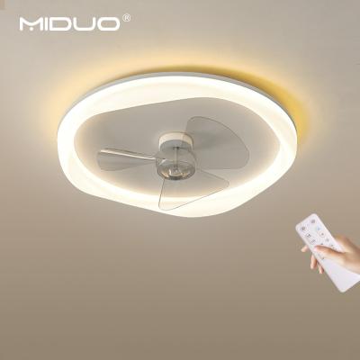 China Modern Decorative Modern Ceiling Fan Smart Remote Control ABS Led Ceiling Fans With Light for sale