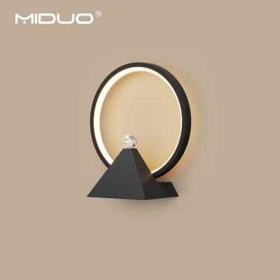 China Modern Nordic Creative Personality LED Wall Lamp Bedroom Bedside Living Room Background Wall Lamps Indoor Lighting Sconce for sale