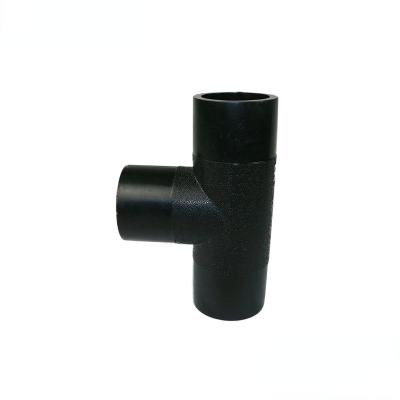 China Kinds ISO Certificates DN90mm Material Black PE100 Pipe Fitting Flange Elbow Tee for sale