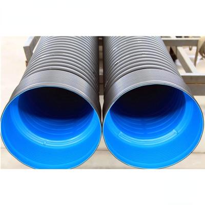 China Industry agriculture HDPE double wall corrugated plastic pipe water drainage pipe for sewage system drain for sale