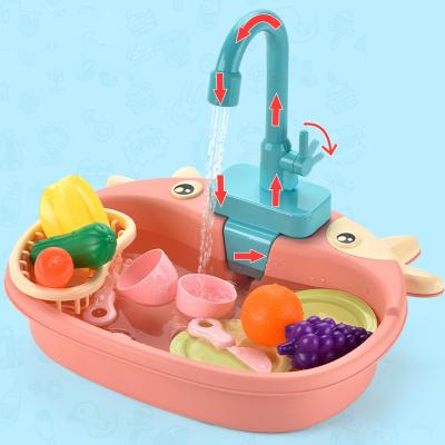 China Kids Kitchen Toy Set Children Kitchen Toys Simulation Dishwasher Pretend Play Mini Kitchen Food Educational Summer Role Playing Girls Toys for sale