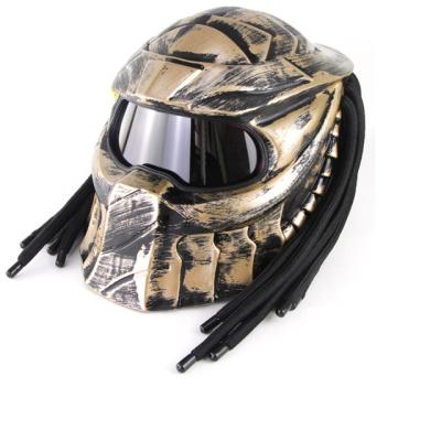 China Motorcycle Helmet Factory Iron Motocicleta Motorcycle For Men Cross Flip Up Retro Style Full Face Motocross Predator DOT Cert Helmet Harley for sale