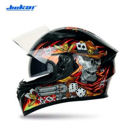 China Jiekai 316 Hot Selling Flip Dual Visor Motorcycle Double Lens Four Seasons Full Face Adjustable Helmet For Adult Women Men for sale