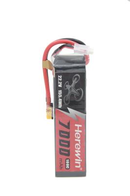 Chine 7000 mAh Lipo Meilleure batterie pour Fpv Drone100C boîte souple RC batterie à vendre