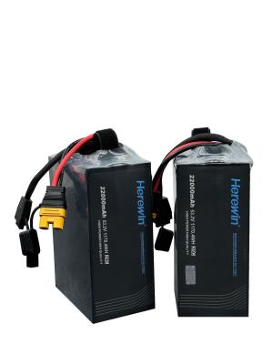 중국 헤리윈 14s 배터리 53.2V 22000mAh 포스 소프트 팩 25C LiHv 드론 배터리 판매용