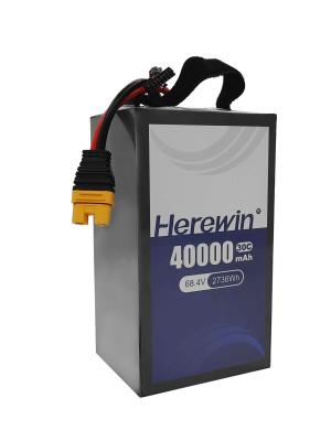 China Hochentladungsrate 30C Hierwin Halbfeste Batterie 18S 68.4V 40000mAh zu verkaufen