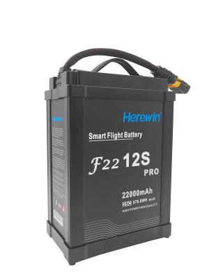 중국 12S 드론 배터리 22000mAh 44.4V 25C 스마트 드론 배터리 팩 판매용