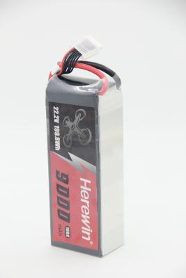 Китай Высокая скорость высокая скорость 6S 100C 9Ah FPV Drone Battery Herewin 22.2V 725g продается