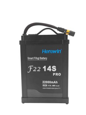 China Herewin 14S1P 22000mAh 30C Discharge Sprayer UAV Battery 53.2V for sale