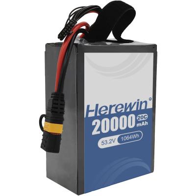 China UAV-Schnellladung und langlebige Haltbarkeit mit Herewin Halb-Festkörper-Batterie 14S 53.2V 20000mAh zu verkaufen