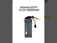 Herewin 6S1P 16000mAh 22.2V 25C Lipo Drone Battery Pack for UAVs