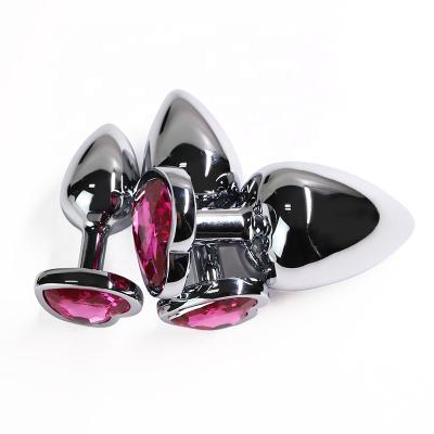 China Multiple Color Oneai Cheap Price Round Shape Stainless Anal Plug Anal Toy for sale