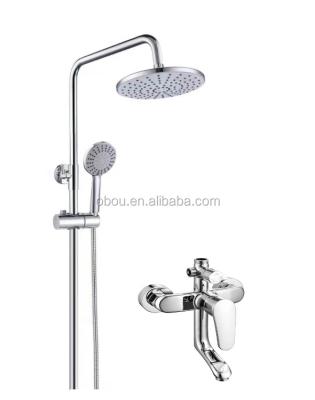 China With Slide Bar Price Chrome Plating Handle Bath And Exposed High Quality Cheap Single Faucet Shower Mixer Tap for sale