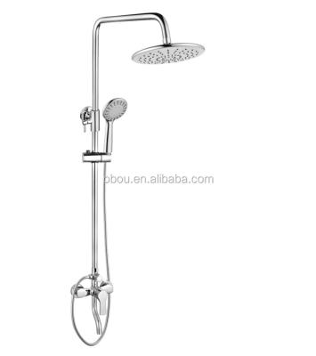 China With Slide Bar Factory Supply Discount Price Antique Chrome Single Handle Tub Shower System Faucet Mixer for sale