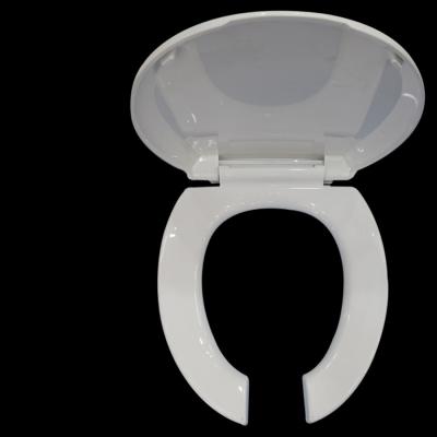 China Traditional Shape PP Toilet Front Opening Toilet Seats Slow-end D Front Opening Seat Cover for sale