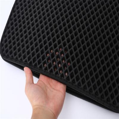 China Cat Litter Mat Trapper Honeycomb Double-Layer Design Waterproof Urine Proof Scatter Control Easy Clean Cat Litter Cat Mat for sale