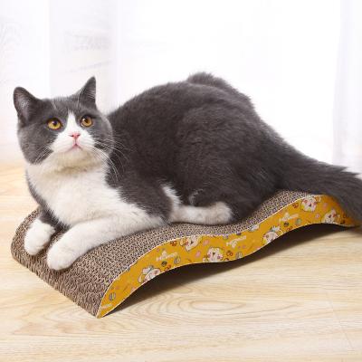 China Sustainable Hot Selling Corrugated Cat Paw Board Eco-friendly Amazon Custom Cat Scratcher Corrugated Board for sale