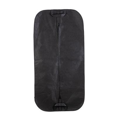 China 60*102cm Recyclable Stock Ready Black Suit And Dress Size Hanging Clothes Travel Garment Bag With Non Woven Material for sale