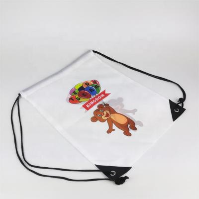 China With USB Wholesale Custom Printed Nylon Drawstring Bag Backpack Recycled Waterproof Suction String Bag for sale