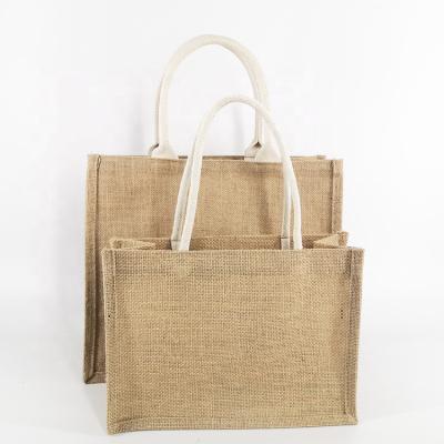 China Lowest Price Plain Burlap Jute Eco Friendly Bag For Gift Promotion for sale