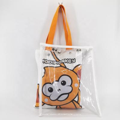 China Reusable Personal Custom Logo Design Cotton Canvas PVC Customer Tote Bag With Metal Buckle for sale