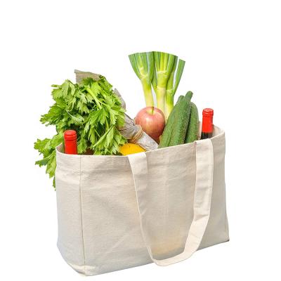 China Reusable Heavy Cotton Customized Promotional Vegetable Shopping Shoulder Bag for sale