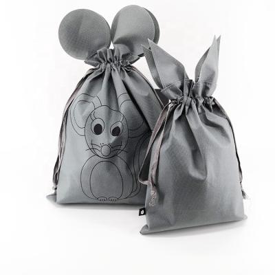 China Hot Popular Custom Animal Shape Small Gift Drawstring Pouch Nonwoven Drawstring Bag Eco-friendly With Logo for sale