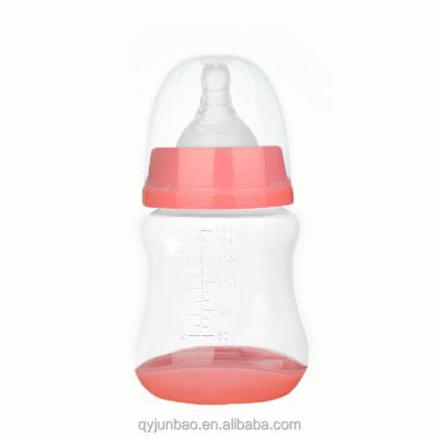 China BPA Free Custom logo Hot sale Self Feeding non colic Baby Bottle breastfeeding pp Milk bottle for sale