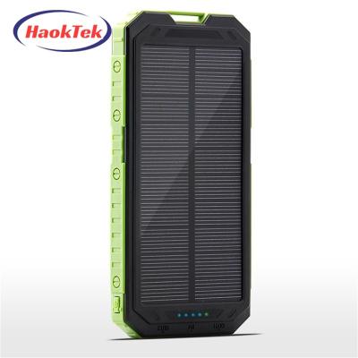 China Fast Support Products 2023 10000mah Ip67 Waterproof Popular Mobile Power Bank Solar Charger With Compass And Led Light for sale