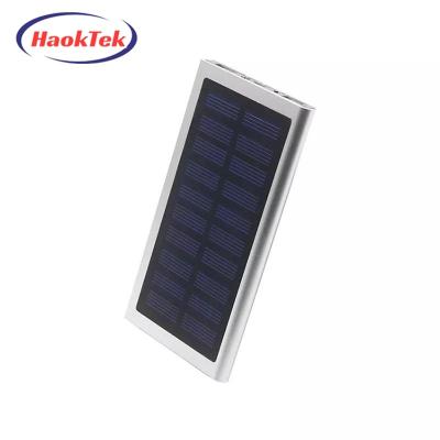 China Fast Charging Support Top Selling Products 2023 Solar Powerbank 20000mah Dual External Battery Usb Led Portable Charger Mobile Phone Solar Power Bank for sale