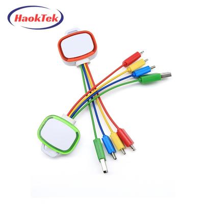 China MP3/MP4 Player HAOKTEK Promotional Gift Items Usb Type C Cable USB 3 In 1 Cable Charger With Logo Customs Lead for sale