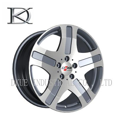 China Benz Mercedes Replica Reproduction Wheels Alloy Rims 5 Holes Black Machine / Sliver lip for sale