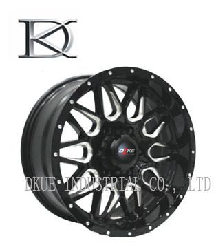 China Gloss Black Alloy Wheels Rims 6 Hole / 16 Inch Alloy Wheels Customizable for sale