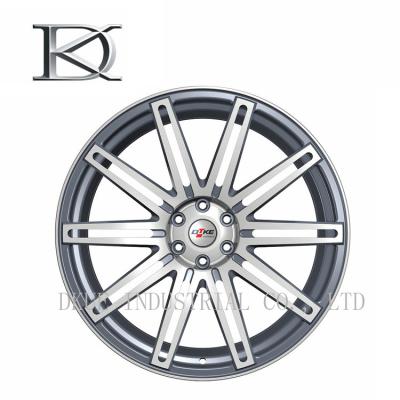 China Chrome bordea el aluminio negro de las ruedas de SUV 16 x 8 pulgadas tres pedazos en venta