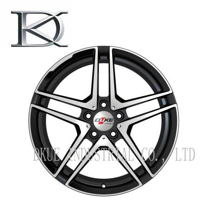 China 15 Inch Alloy Wheels For Car , Black Alloy Rims Reduce Fuel Consumption for sale