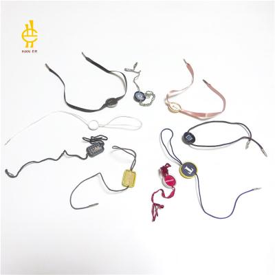 China Sustainable customized eco tags, ropes with logos, metal tags for sale