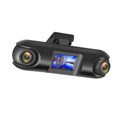 China WDR 1440P 2K HD Dual Lens Front Inside Car DVR Dash Camera Car Black Box Mini Size Hidden Single Install and Support G sendor ADAS for sale