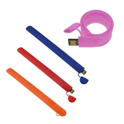 China Hot Selling 8GB Silicone Silicon Wristband USB Flash Drive With Customized Logo 128MB 256MB 512MB 1GB 2GB 4GB 16GB 32GB 64GB 128GB for sale