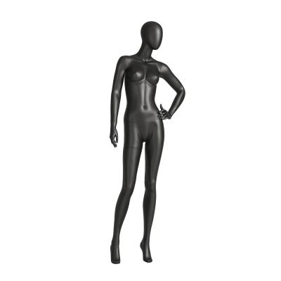 China Standing Curvy Full Body Mannequin Matte Cross Waist For Female Clothes for sale