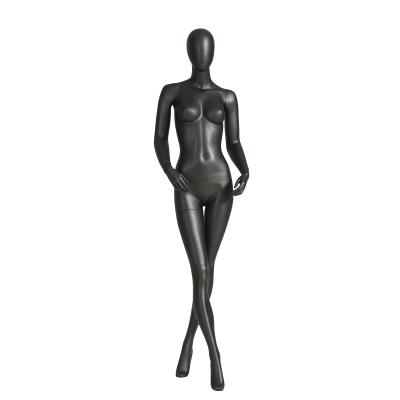 China Versatile Painted Black Mannequin Full Body Female 62CM Waist With Cross Legged for sale