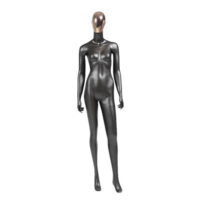 China Stand Upright Black Full Body Mannequin Spray Painted Long Term Use for sale