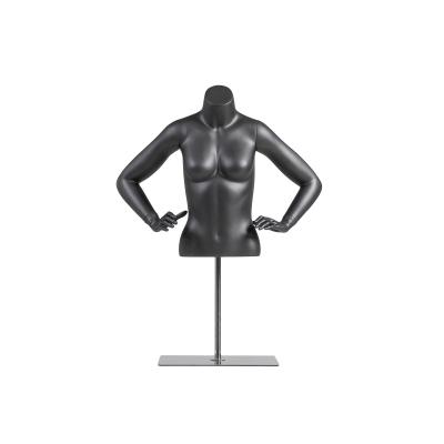 China Frosted Headless Clothing Display Mannequin Half Body Color Customization for sale