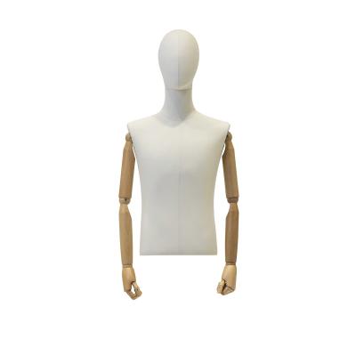 China Fashion Stores Half Mannequin With Head Stand Upright Long Term Use for sale