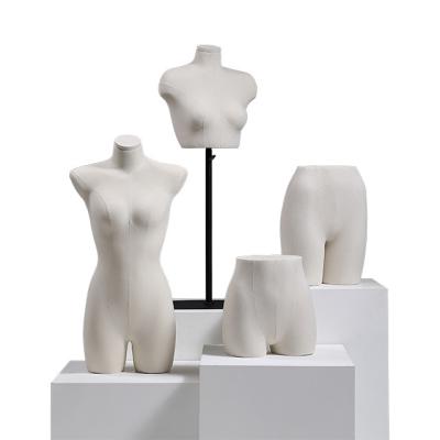 China Female Mannequin For Underwear Standing Velvet Dummy Underwear Display for sale