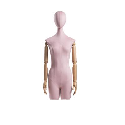 China Multi Color Half Body Female Mannequin 63CM Waist Upright Stand Posture for sale