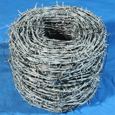 China Iron Wire 400 Meters Galvanized Barbed Wire Prices Per Roll Kenya for sale