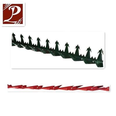 China High Protection Anti-Climb Security PVC Coated Barbed Spike for sale